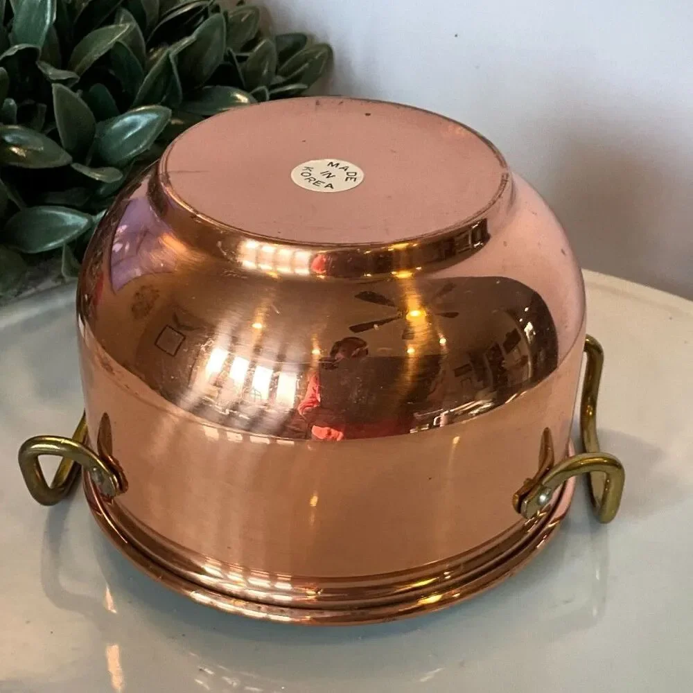 Sweet little vintage copper pot; made in Korea must see